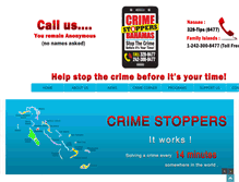 Tablet Screenshot of crimestoppersbahamas.com